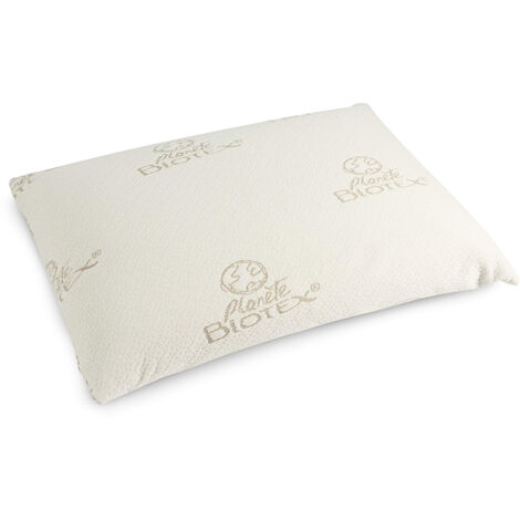 Oreiller mousse mémoire végétale 40x60 moelleux Biotex Maïa (1/3)