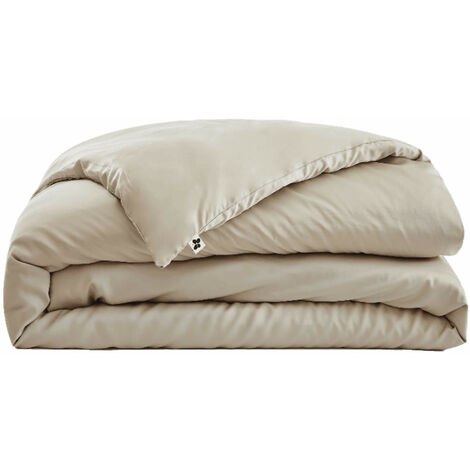 Housse de couette en bambou 240x220 cm naturel (1/3)