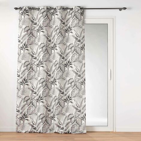 Rideau tamisant 140 x 260 cm polyester imprimé Cabana Naturel (1/4)