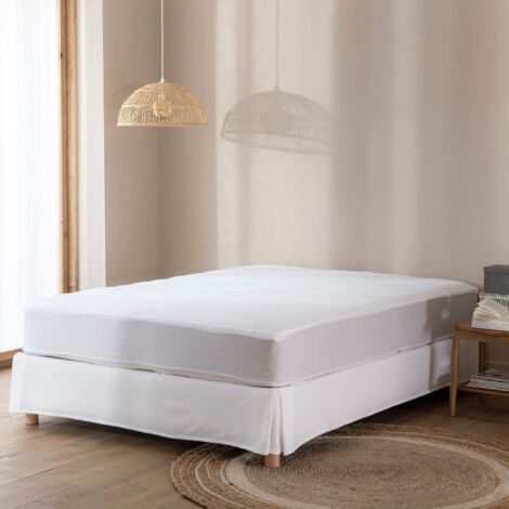 Protège matelas bouclette imperméable - bonnet 27 cm 200x200 - SERENITE