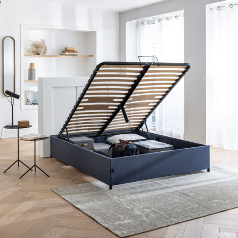 Lit coffre en kit - SOMEO 160x200 Bleu