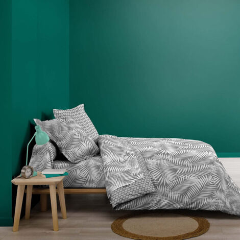 Housse de couette Botania 240x220 gris (1/4)