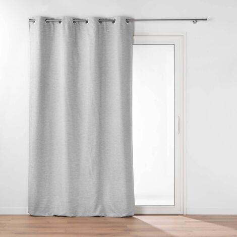 Rideau occultant/thermique/phonique doublure amovible 140 x 260 cm Coverline Gris (1/5)
