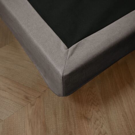 Cache-sommier beige RONDA 160x200 cm - SOMEO - Ronda