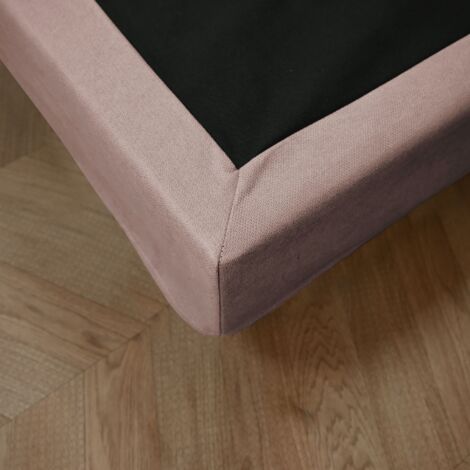 Cache-sommier rose RONDA 160x200 cm - SOMEO