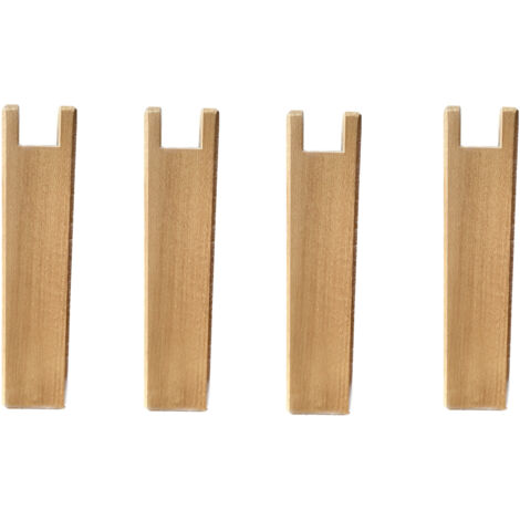4 pieds carrés pour cadre à lattes bois miel 25 cm (1/2)