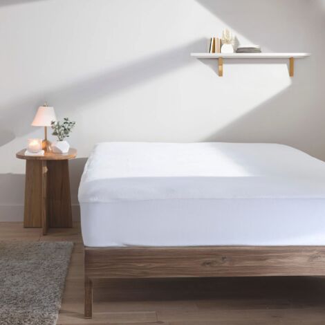 Protège matelas 100% coton anti-acariens 140x200 - SOMEO (1/3)