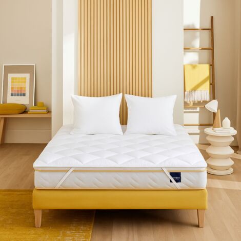 Pack surmatelas ouate Aurore 90x200 et oreiller Someo (1/3)