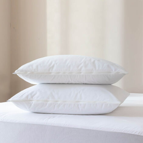 Lot de 2 protège oreillers bouclette imperméable 60x60 cm - SERENITE