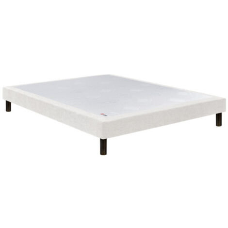 Sommier Epeda CONFORT FERME DECO NATURE 90x190 Gris souris Lattes