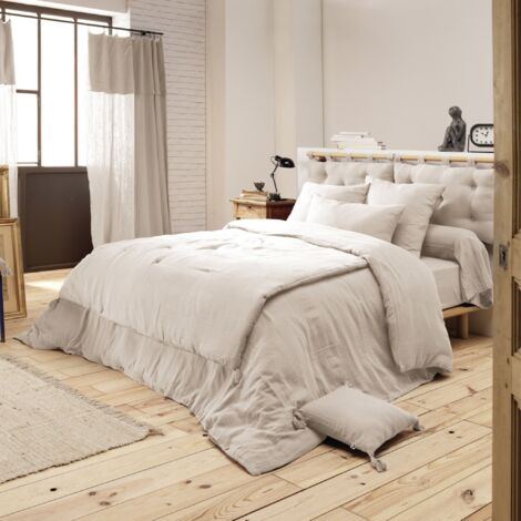 Housse de couette double gaze de coton pampa 240x220 cm