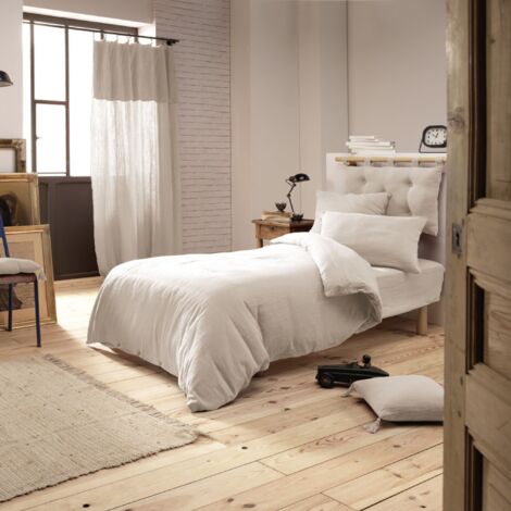 Housse de couette double gaze de coton pampa 140x200 cm