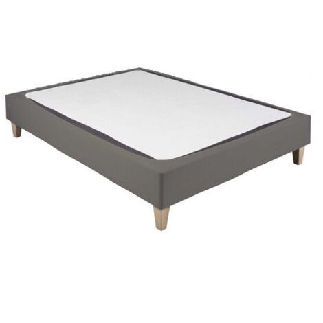 Cache-sommier coton jersey taupe 200x200
