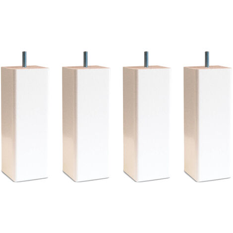 4 pieds carrés blanc 15 cm (1/2)