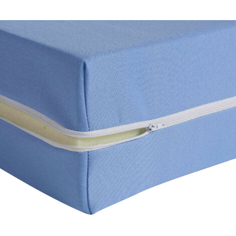 Housse rénove matelas coloris bleu 13 cm 180gr/m² 120x190 - Terre de Nuit
