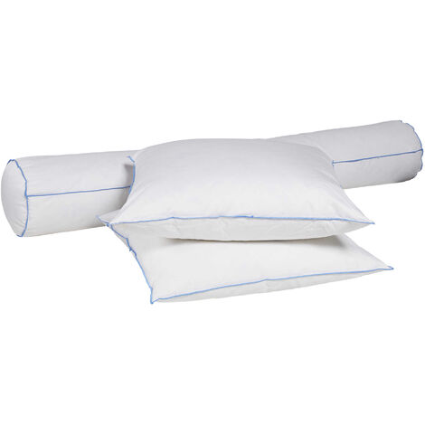 Pack oreiller et traversin moelleux/ferme duvet de canard anti-allergènes Someo 90 (1/5)