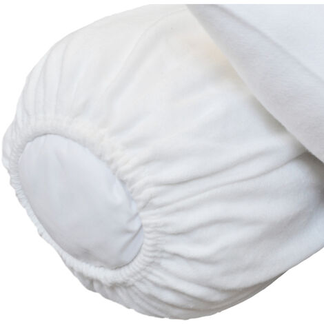 Protège traversin molleton 160 gr/m² fermeture élastiques 180 cm