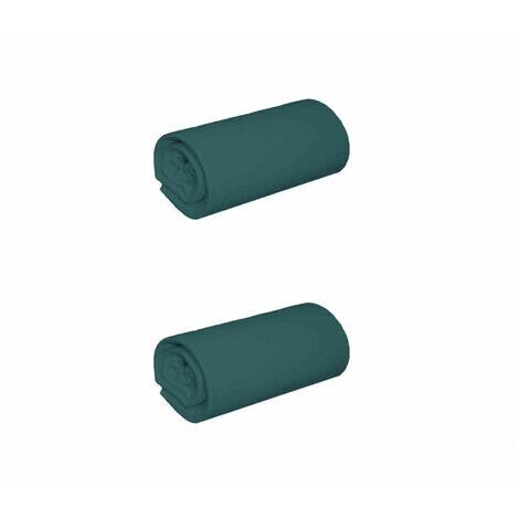 Lot de 2 draps housses jersey bleu canard bonnet 30 cm 90x200
