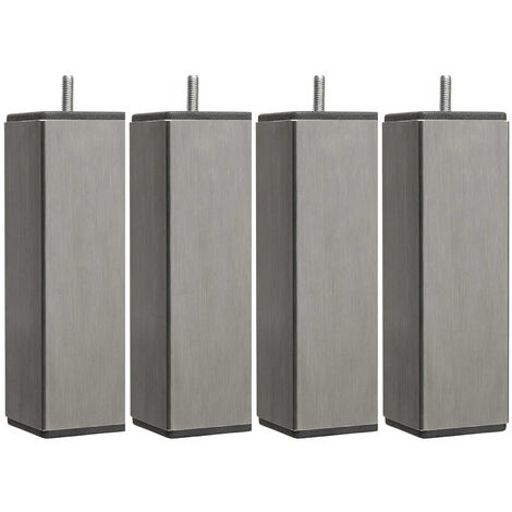 4 pieds carrés inox 19 cm
