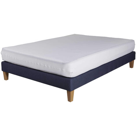 Housse complète rénove matelas molleton imperméable - bonnet 16 à 20 cm 80x190 (1/4)
