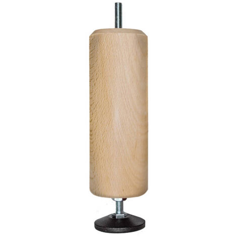 Pied central bois hauteur réglable 15 à 17 cm