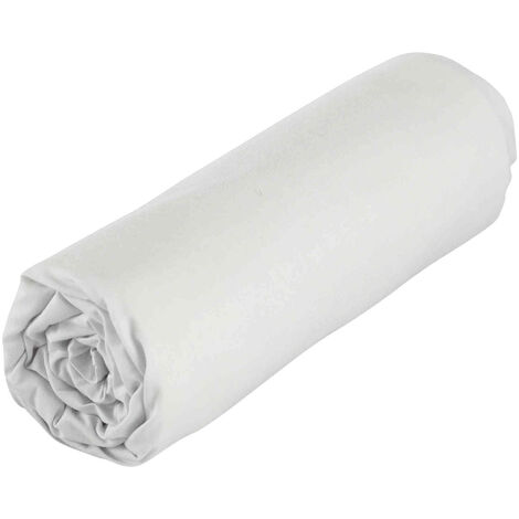 Drap housse bébé 100% coton bio 60x120 gris perle (1/2)