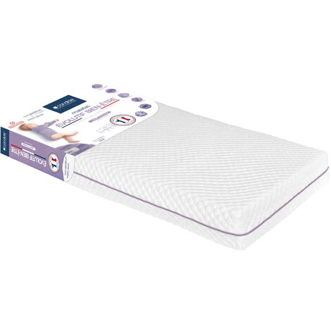 Bambin Matelas bébé 70x140 cm Hauteur +/- 9,5 cm - Tissu 160 gr/m2