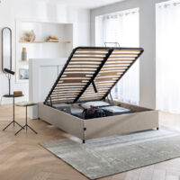 Lit coffre en kit - SOMEO 160x200 Beige