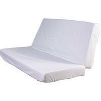 Drap housse blanc pour matelas clic-clac bonnet 20 cm 140x190