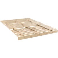 Structure futon bois naturel 90x200 - Bois clair
