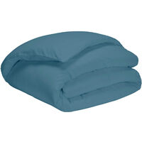 Housse de couette bleu minéral 100% coton biologique 200x200 cm
