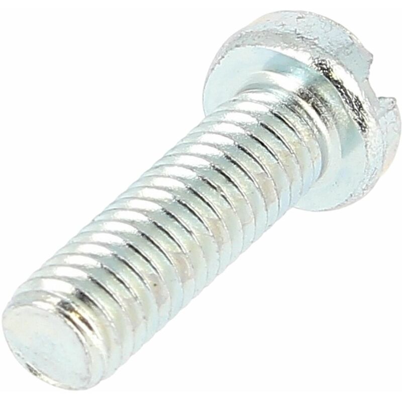 Vis bois Tête fraisée bombée TFB Fendue 4X16 Acier zingué blanc-10