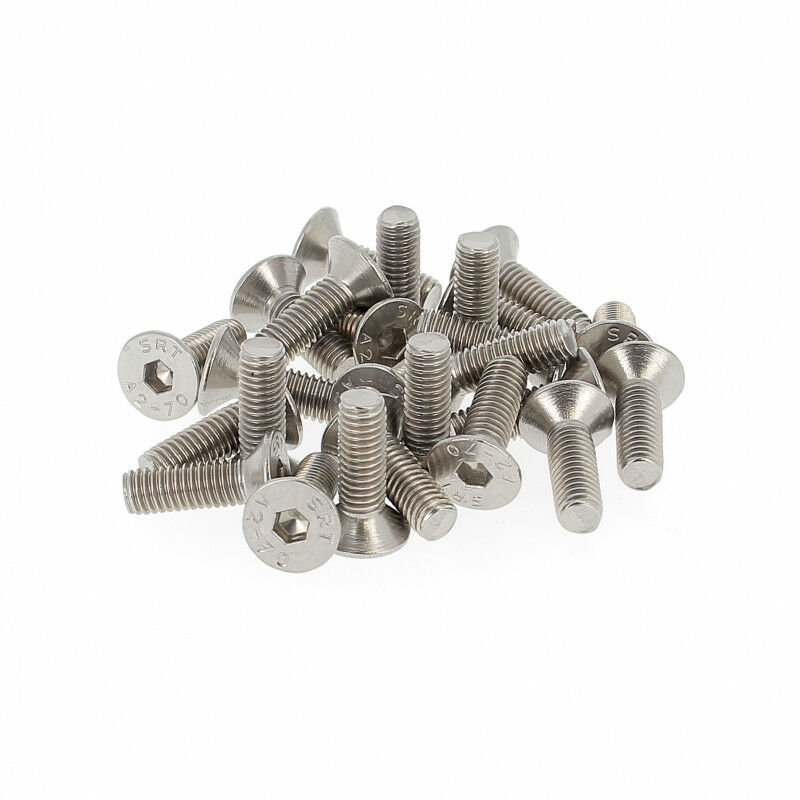 Lot De 10 Vis FHC M8 X 16 INOX A2 Tête Fraisée 6 Pans Creux DIN 7991 - Neuf, Générique