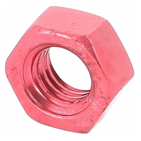 Blister de 5 Ecrous Hu M5 P40 OA Rouge DIN 934 (1/2)