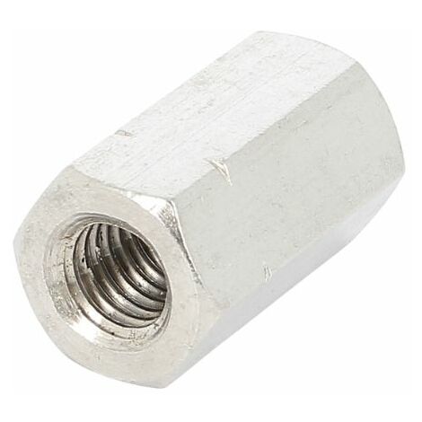 Ecrou de Rallonge Hexagonal M6 3D Inox A2 DIN 6334 (1/2)
