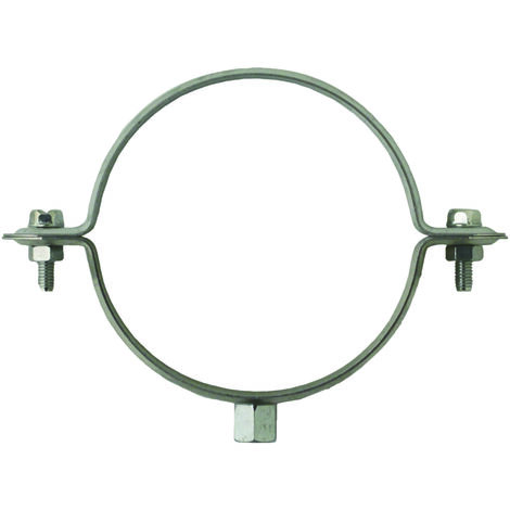 Collier Gouttière M8 pour Diamètre Tube Diam.125 Z.Blanc