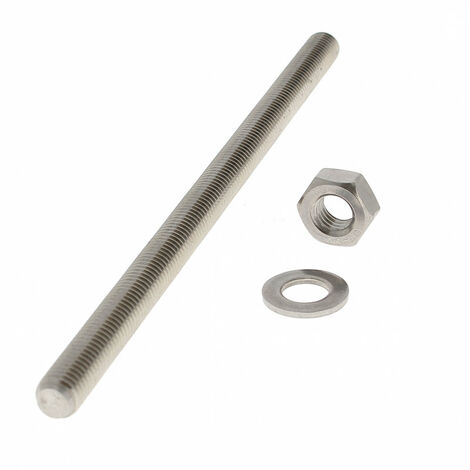 Tige Filetée M10X160 +Rondelle+Ecrou pour Scell.Chim.Par Amp.Verre A4 (1/2)