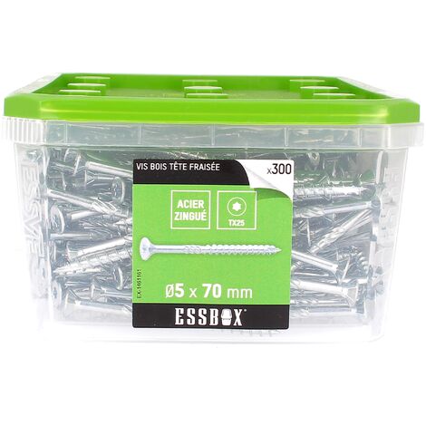 ESSBOX de 300 VBA TFX 5X70 Zingué (filetage partiel) (1/2)