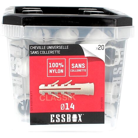 ESSBOX de 20 Chevilles Nylon Classik 14X75 (1/2)