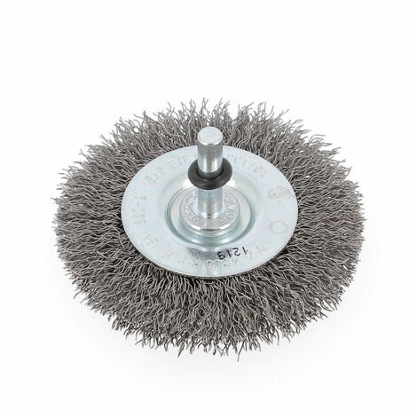 Brosse Circulaire D75x10x6 Fil Acier Ondulé 0.30 (1/2)