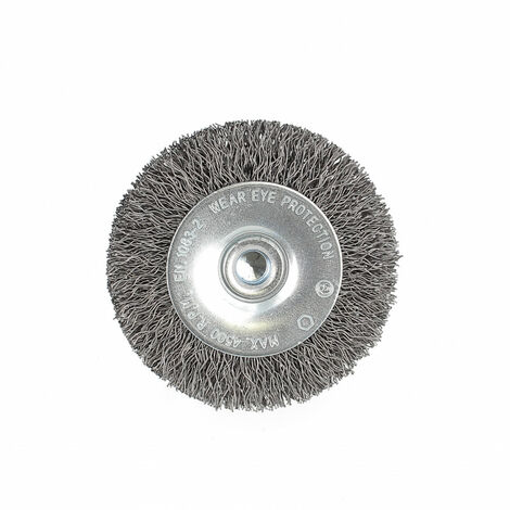 Brosse Circulaire D50x17x6 Fil Acier Ondulé (1/2)