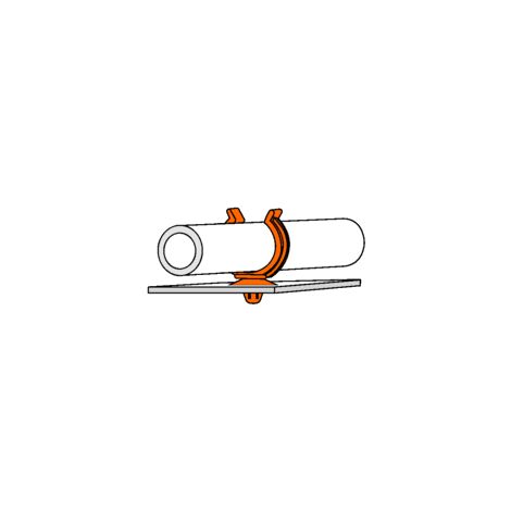 Support Tube Ø 10-12 mm Sapin PA66 Noir 019 050 000 (1/2)