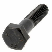 TH M6X110 Acier 8.8 Noir PF DIN 931