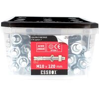ESSBOX de 25 Goujons D'Ancrage 10X120 Acier