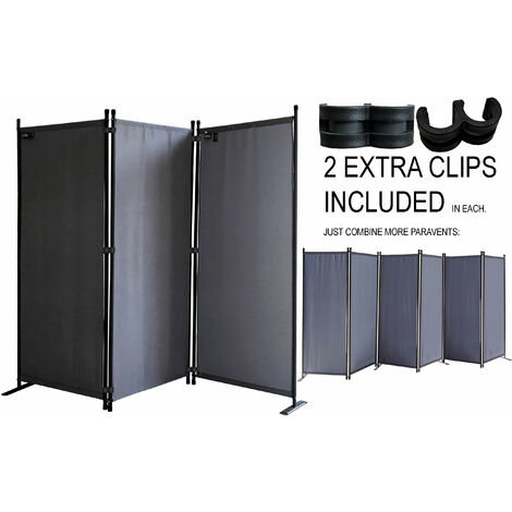 YUENFONG Paravent Raumteiler 275×180 Cm – Flexibler Sichtschutz Für Garten, Balkon & Wohnzimmer
