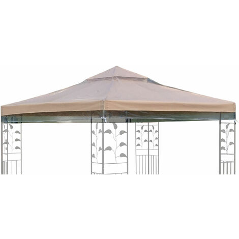 Pavillon Schutzhaube 3x3m für Doppeldach Wasserdicht Transparent