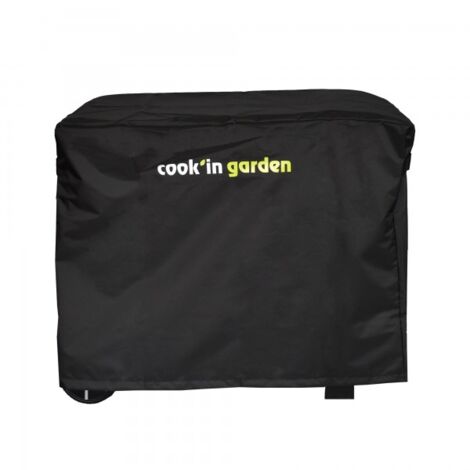 Cook'In Garden – Housse de barbecue desserte L100 x P55 x H75 cm – Écologique et déperlant – Fixation par scratch – Compatible avec barbecue Tonino 50