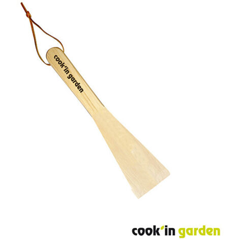 Spatule racloir en bois pour nettoyer une plancha Cook'in Garden