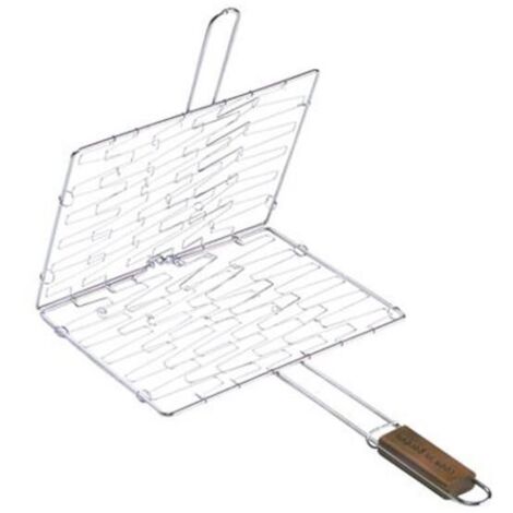 Cook'in Garden grille enveloppante acier chromé 34 x 28 cm (1/2)