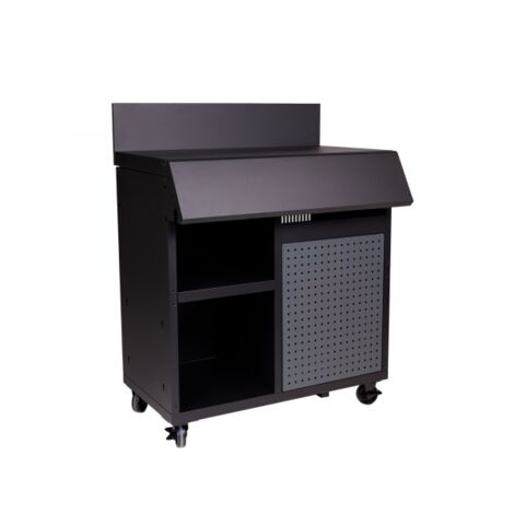 Cook'In Garden – Module desserte burn – Acier époxy – Dimensions L 80 × l 54 × H 102 cm – Installation facile avec notice incluse